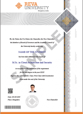 MSc Cloud Architecture and Security certificate - REVA University MSc Cloud Architecture and Security certificate - REVA University